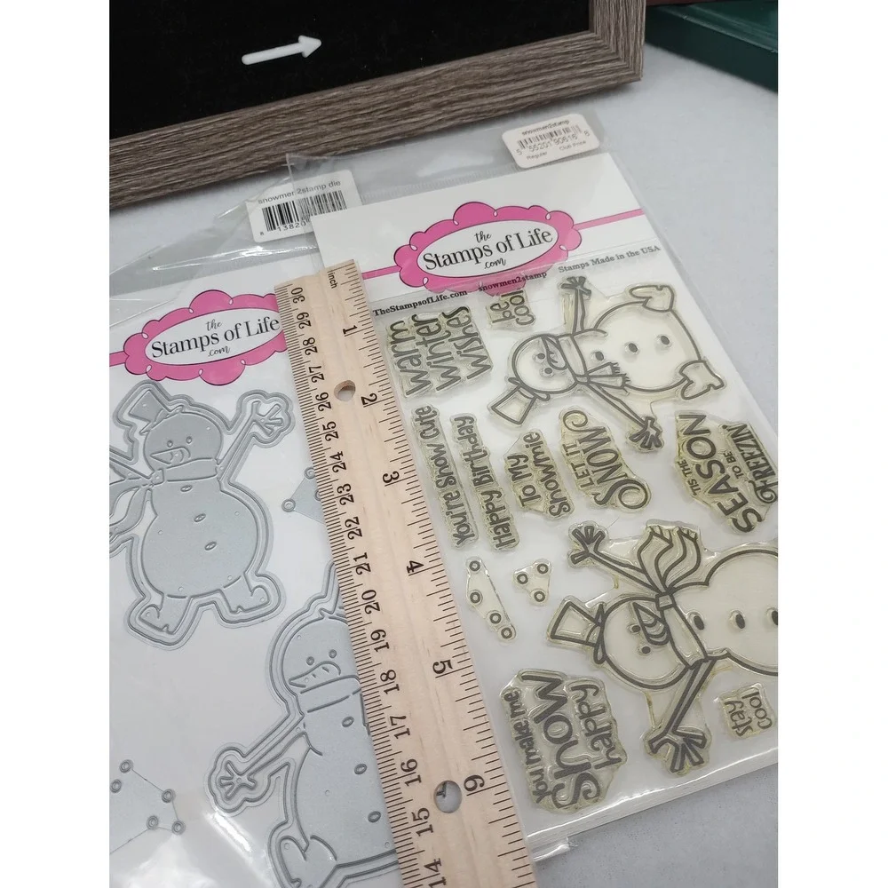 The Stamps of Life Snowmen2stamp Stamp Die Paper Set Let It Snow